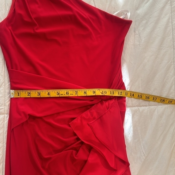 Betsy Adam’s red dress with diamonds on the shoulder. Made in USA 🇺🇸 - Picture 9 of 13